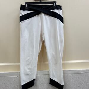 Calia women’s XL Stay the Path Black and White Activewear cropped pants